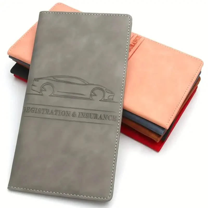 Pochette longue multifonctionnelle pour permis de conduire de voiture
