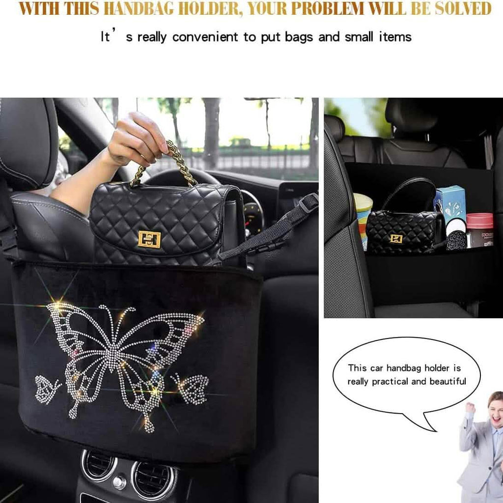 Support de sac à main et organisateur de poche de siège arrière de voiture entre les sièges