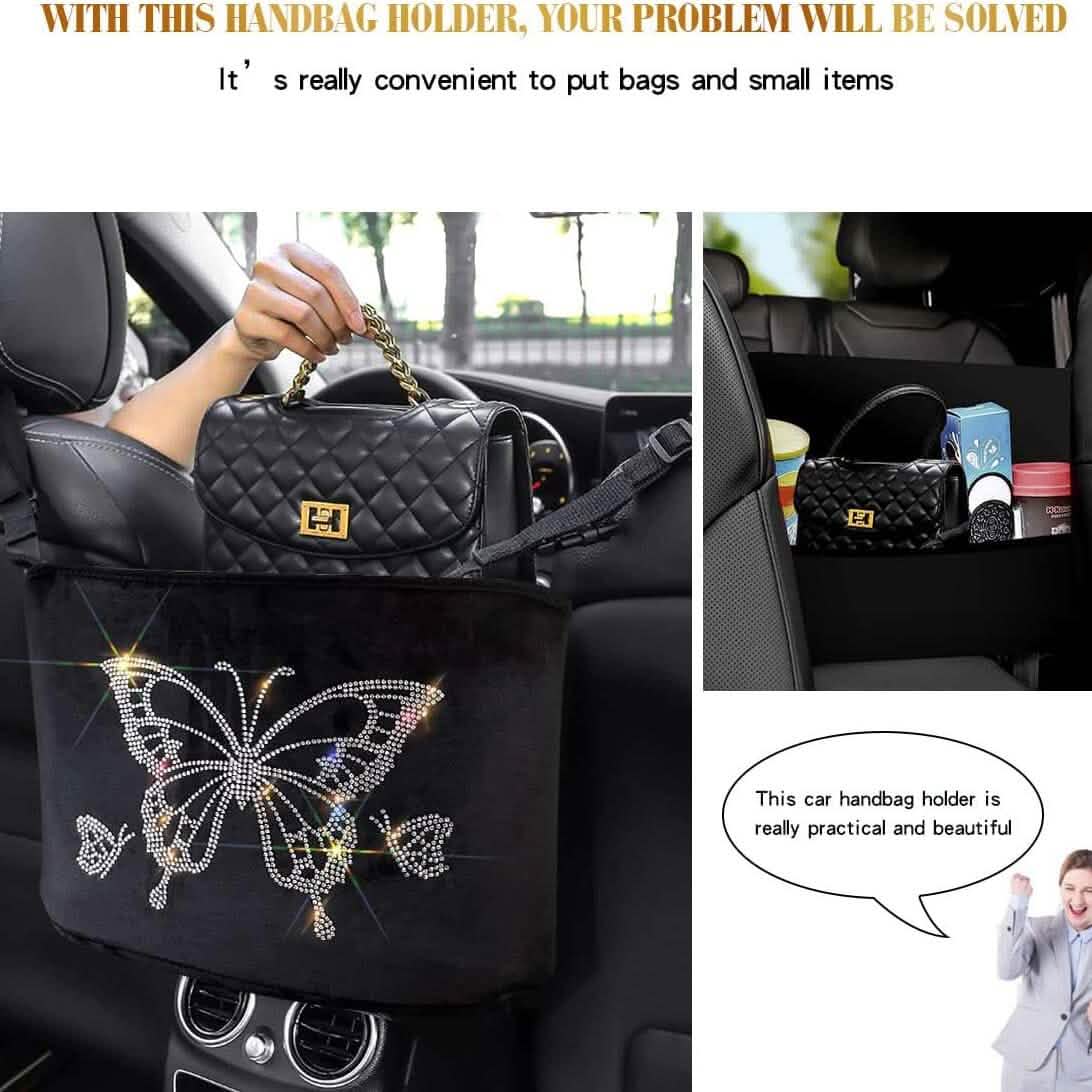 Support de sac à main et organisateur de poche de siège arrière de voiture entre les sièges