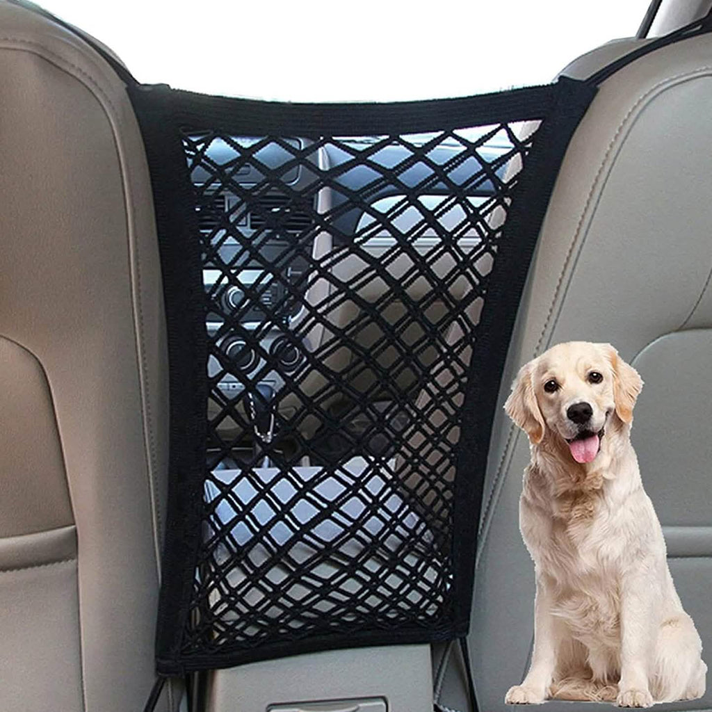 Organiseur en filet de séparation pour animaux de compagnie en voiture