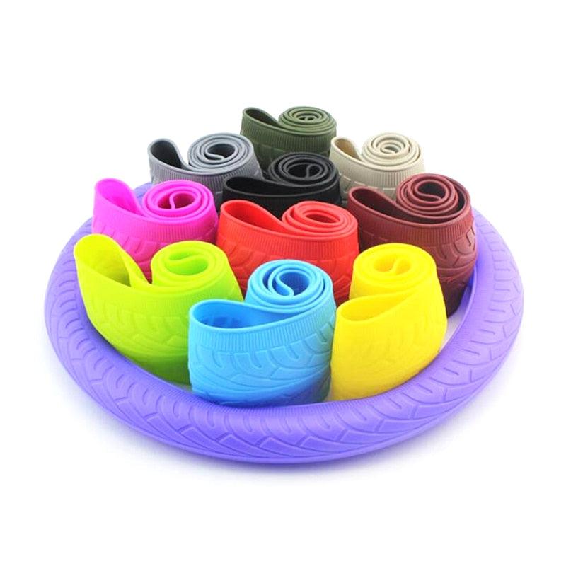 Housse de protection en silicone pour volant de voiture antidérapante Accessoires de voiture