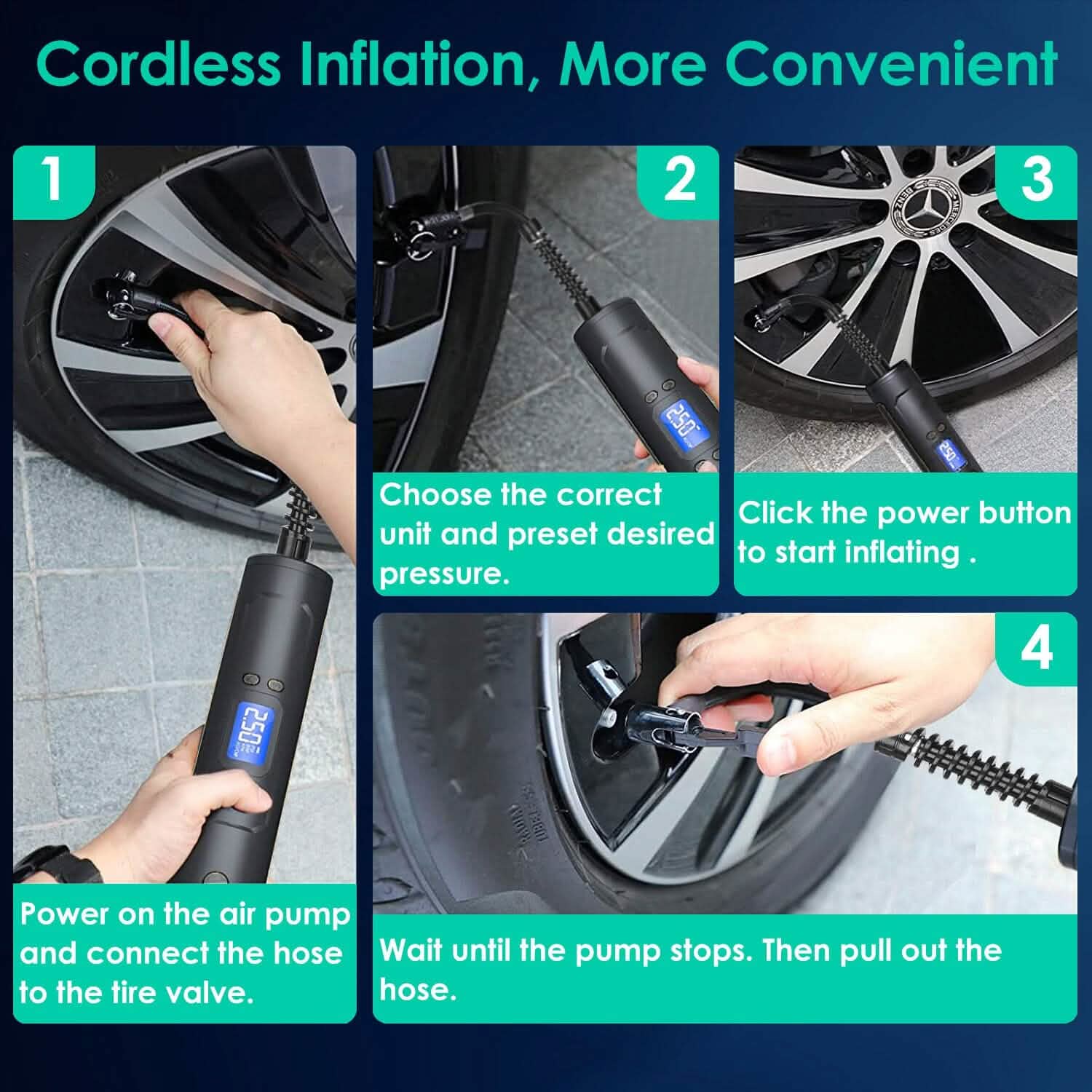 Gonfleur de pneu de voiture