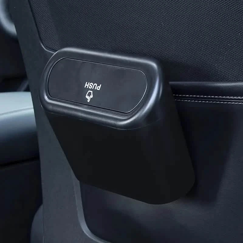 Poubelle de voiture avec couvercle, organisateur de déchets suspendu pour véhicule