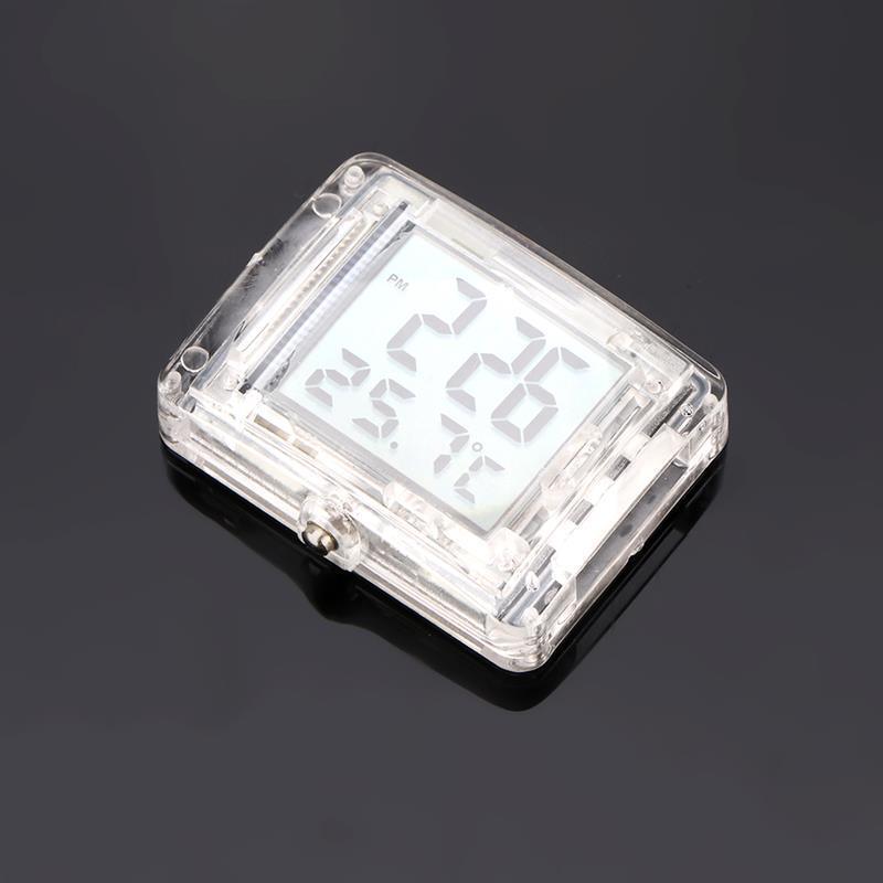 Horloge universelle étanche pour moto avec affichage de la température, lumineuse, pour moto, VTT, vélo électrique, montre à quartz analogique lumineuse, petite horloge adhésive universelle pour voiture, bateau, vélo, maison