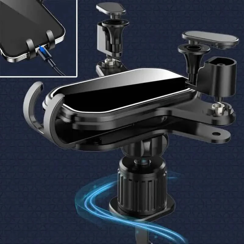 Support de téléphone portable à clipser sur la grille d'aération de voiture
