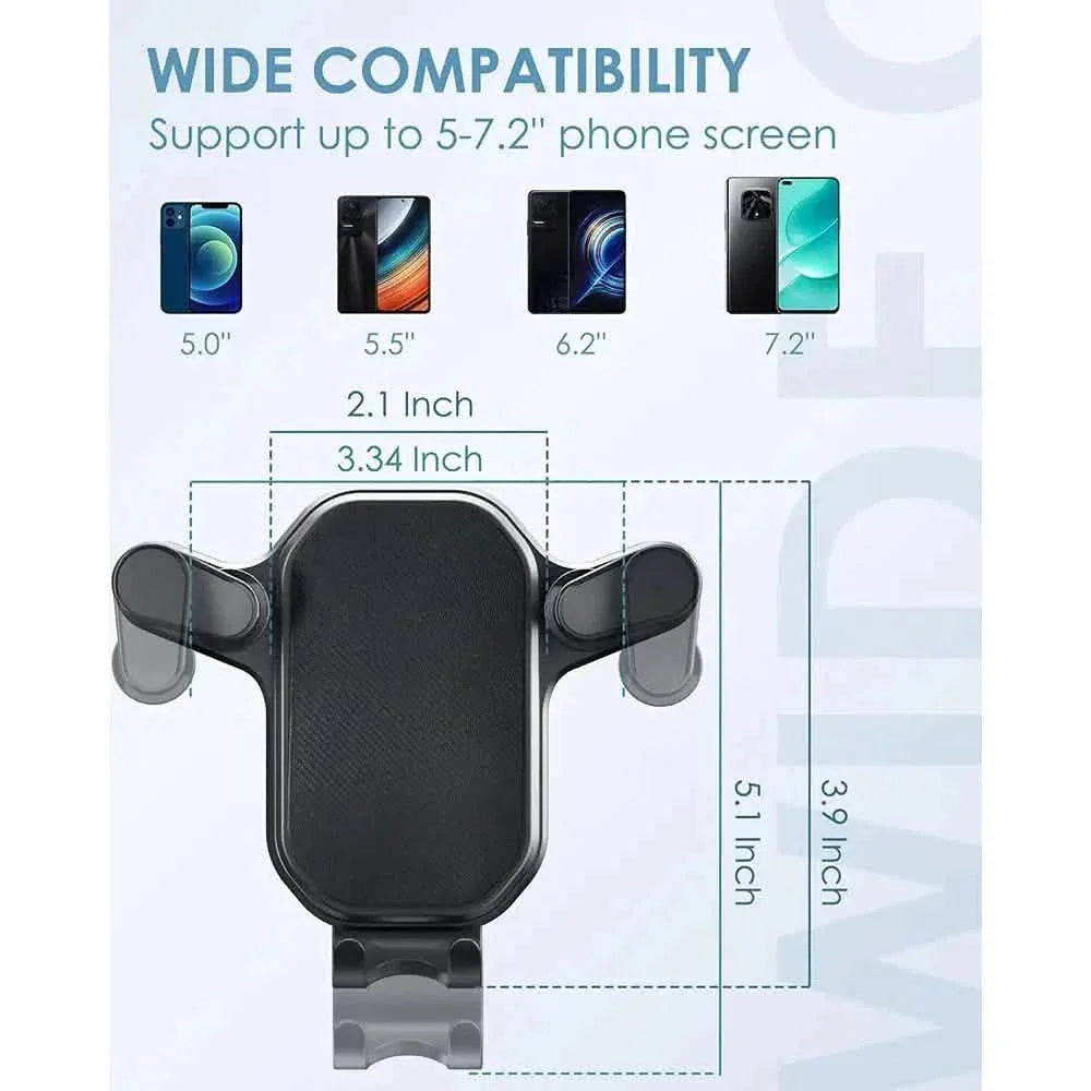 Support de téléphone portable à clipser sur la grille d'aération de voiture