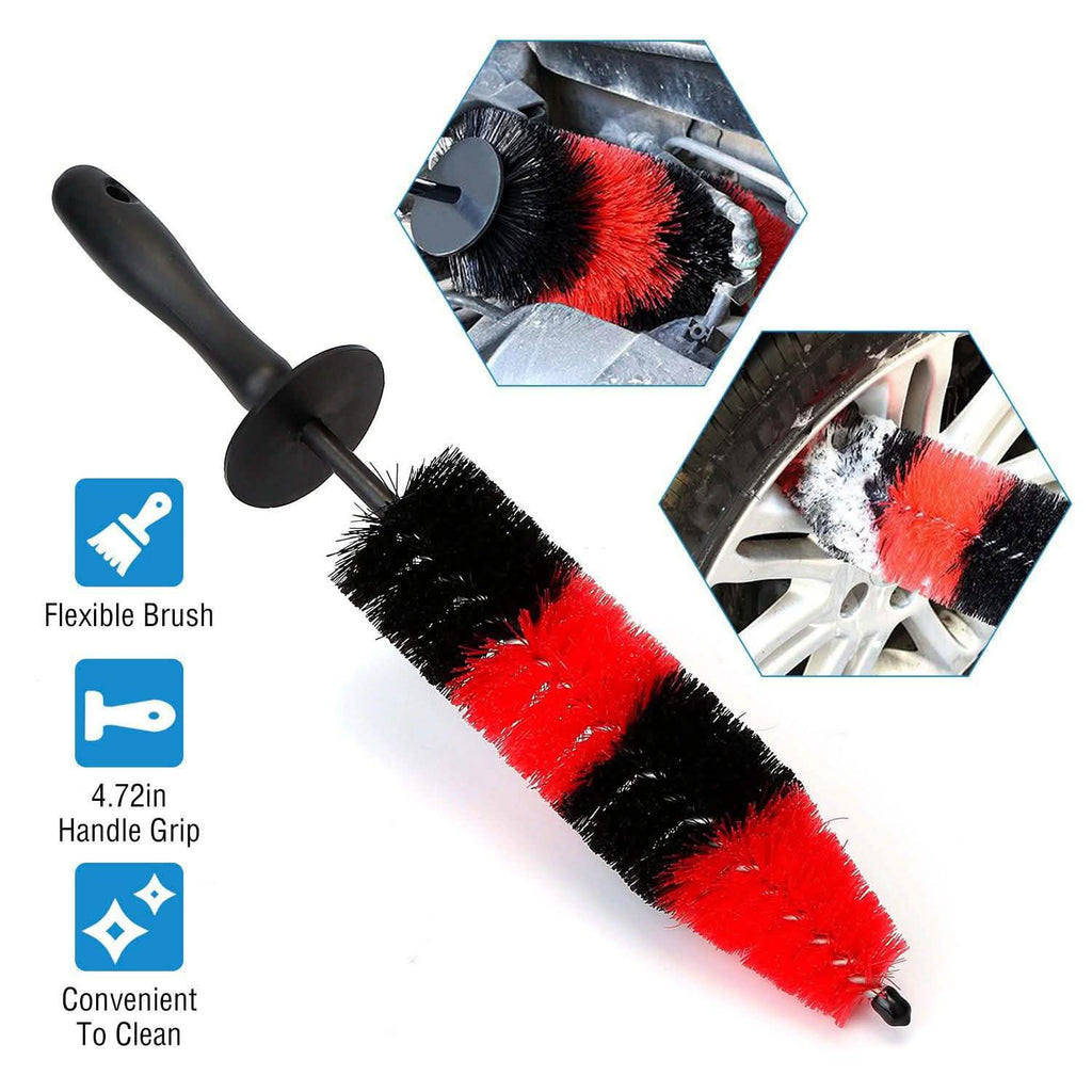 Brosse de nettoyage pour jantes, pneus, sièges et moteur de voiture