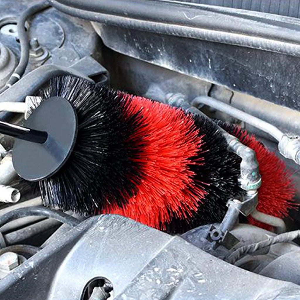 Brosse de nettoyage pour jantes, pneus, sièges et moteur de voiture