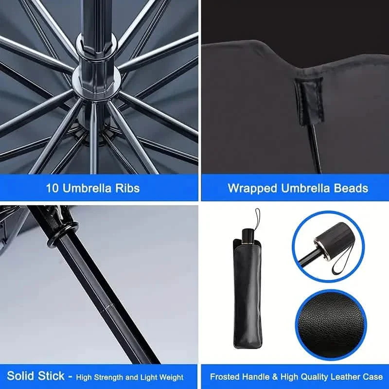 Pare-soleil de voiture pour pare-brise anti-UV et chaleur, pare-soleil pliable réfléchissant, type parapluie