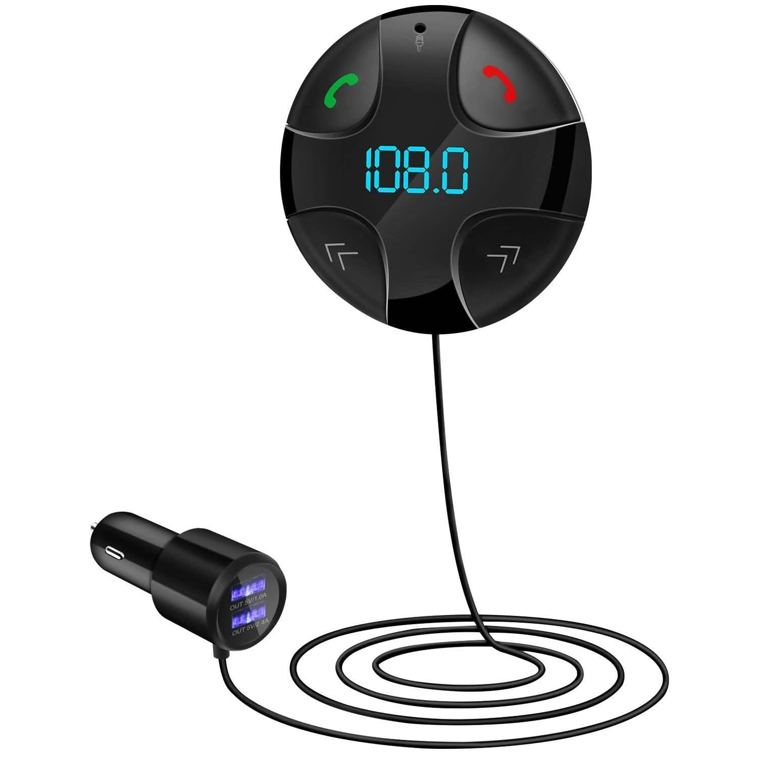 Transmetteur FM sans fil pour voiture V4.2 Lecteur MP3 de voiture