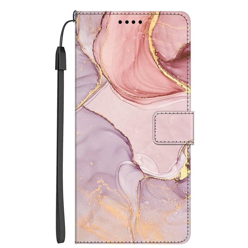Étui portefeuille de protection en cuir PU avec dragonne pour Xiaomi Redmi Note 11S 11 Pro 5G, étui en cuir marbré avec rabat et support pour Redmi Note11S 11Pro 5G 2022