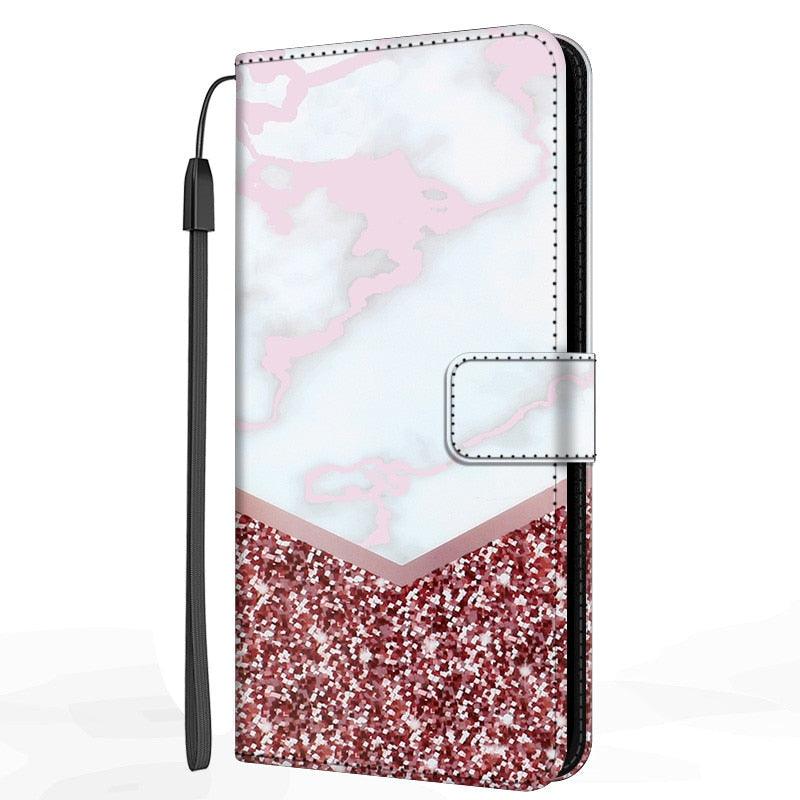 Étui portefeuille de protection en cuir PU avec dragonne pour Xiaomi Redmi Note 11S 11 Pro 5G, étui en cuir marbré avec rabat et support pour Redmi Note11S 11Pro 5G 2022