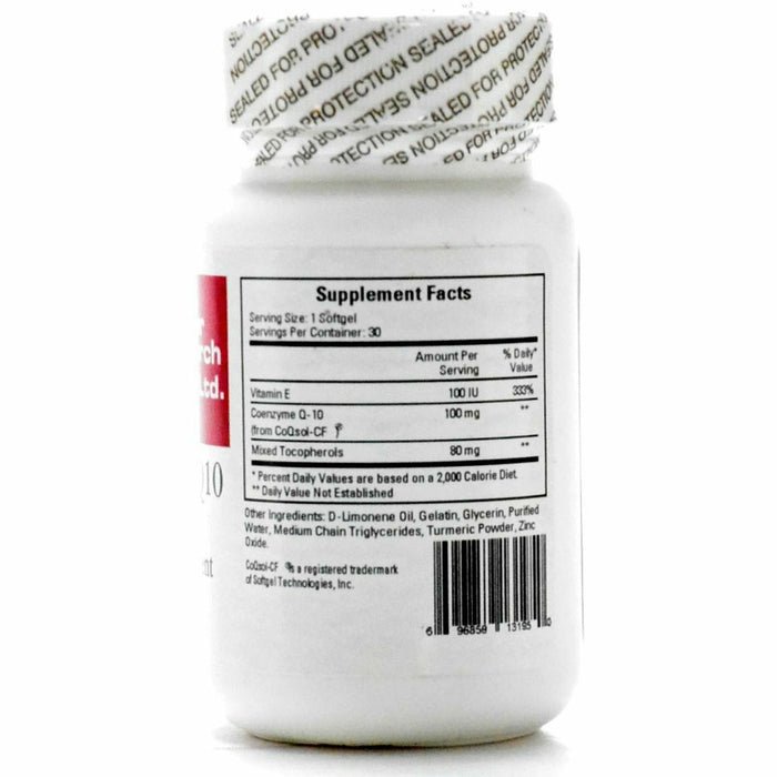 Recherche Cardiovasculaire Coenzyme Q10 100 mg 30 gélules molles