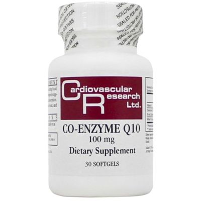 Recherche Cardiovasculaire Coenzyme Q10 100 mg 30 gélules molles