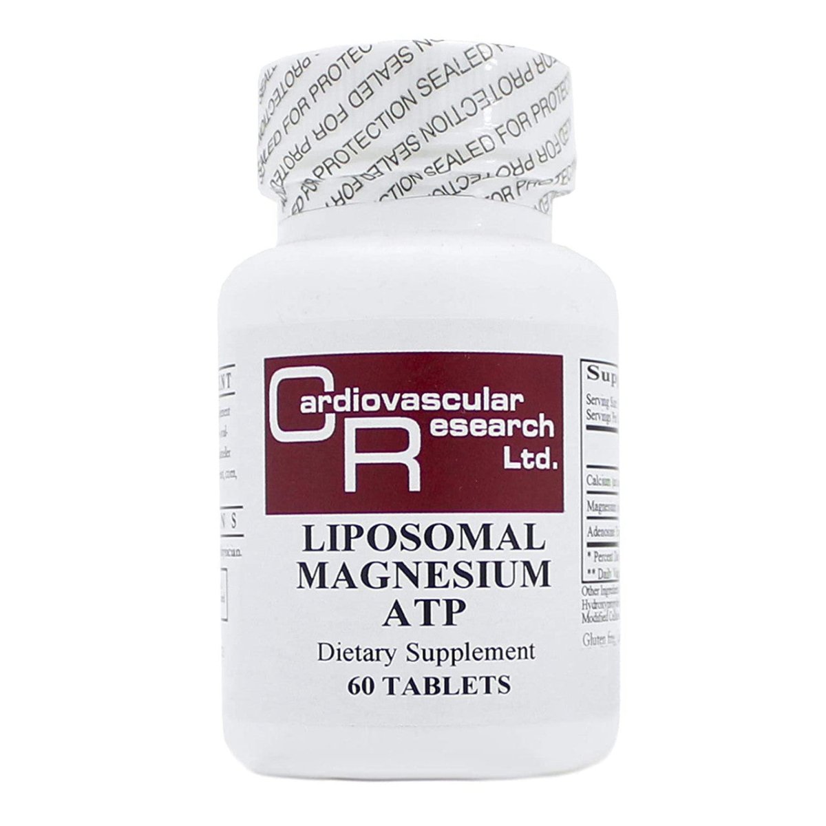 Cardiovascular Research Magnésium Liposomal ATP 60 Comprimés Lot de 3