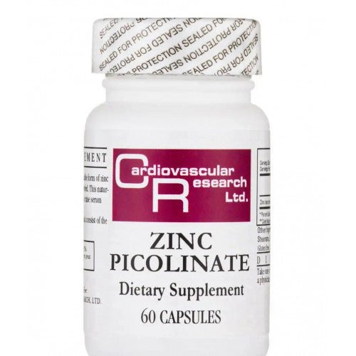Recherche cardiovasculaire Picolinate de zinc 25 mg 60 gélules