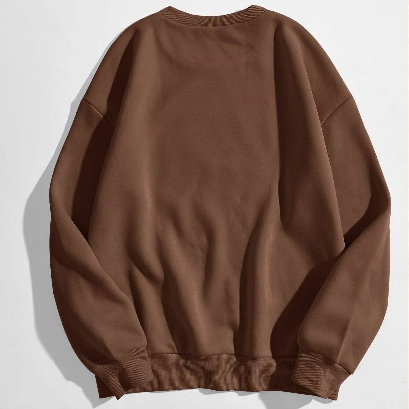 Sweat-shirt oversize à doublure thermique et motif de dessin animé