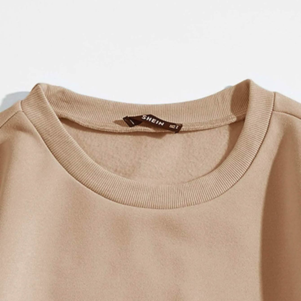 Sweat-shirt oversize à doublure thermique et motif de dessin animé