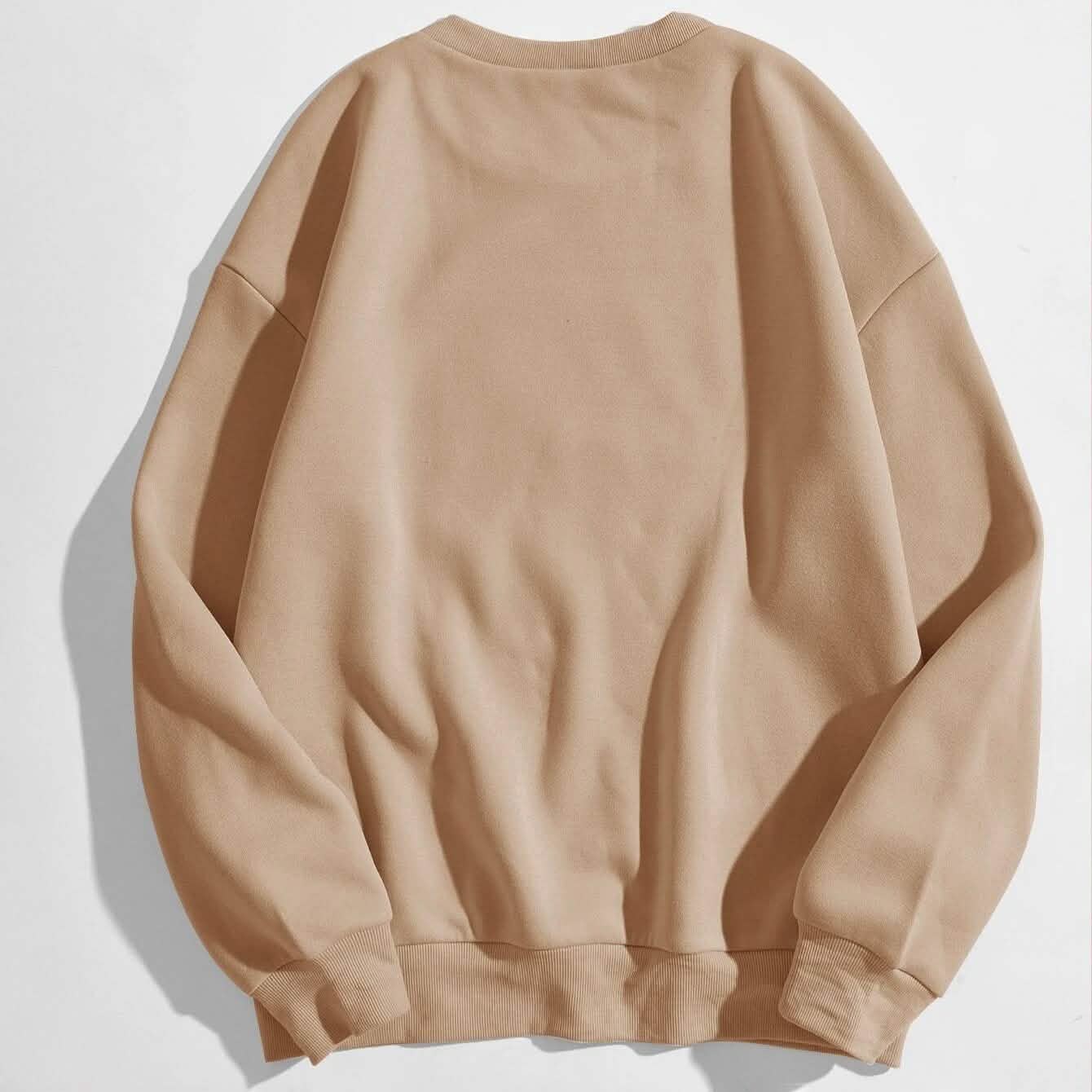 Sweat-shirt oversize à doublure thermique et motif de dessin animé