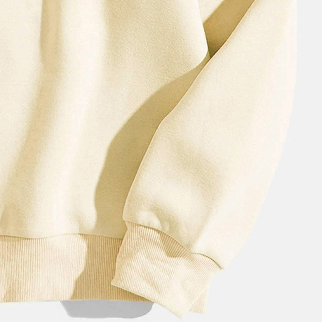 Sweat-shirt oversize à doublure thermique et motif de dessin animé
