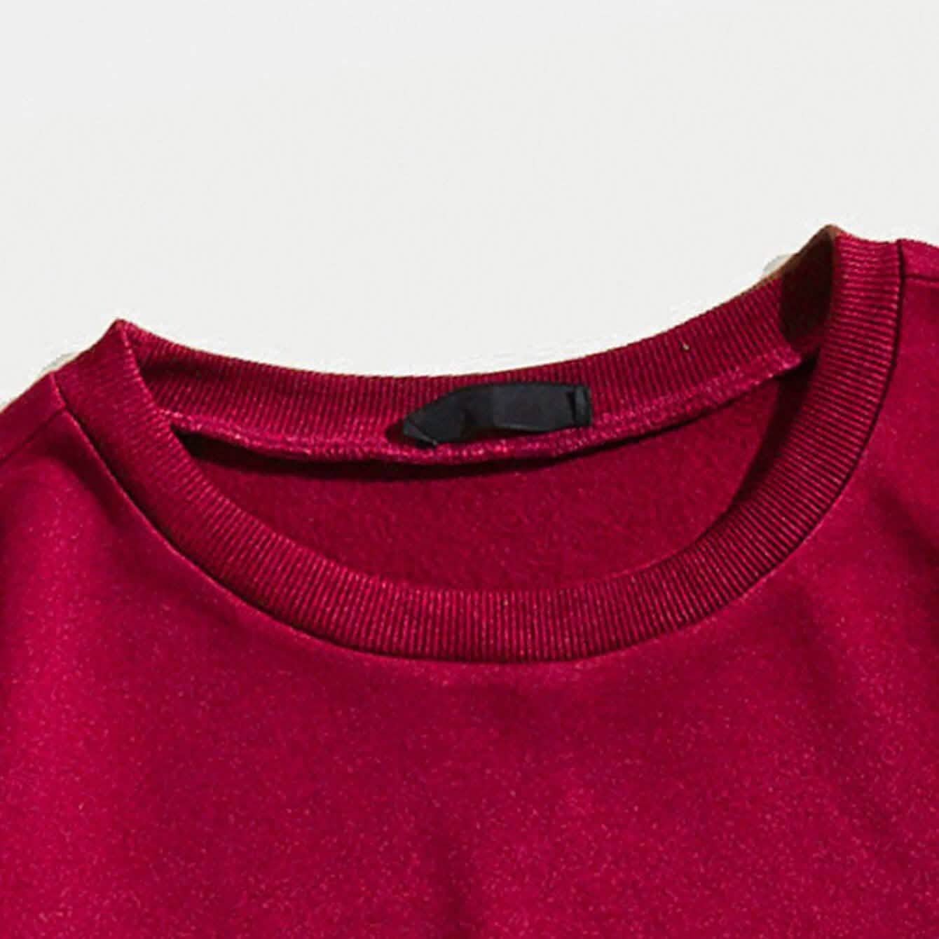 Sweat-shirt oversize à doublure thermique et motif de dessin animé