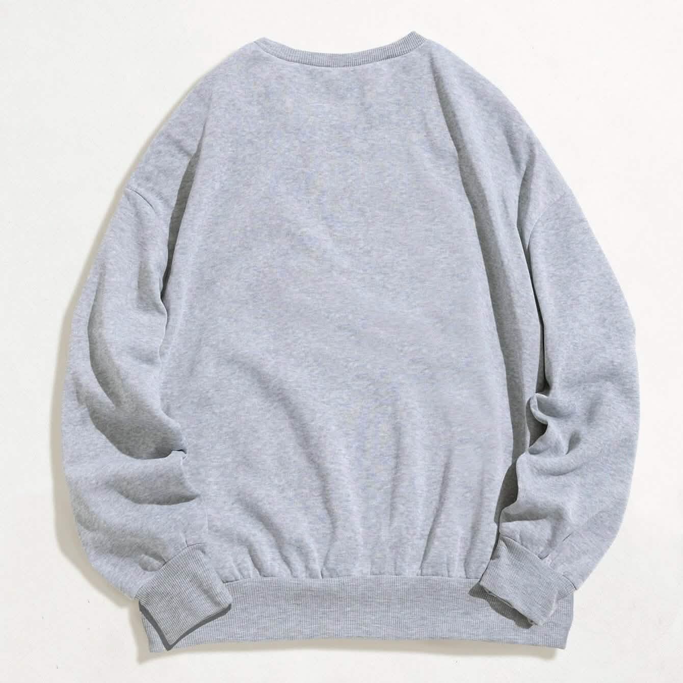 Sweat-shirt oversize à doublure thermique et motif de dessin animé
