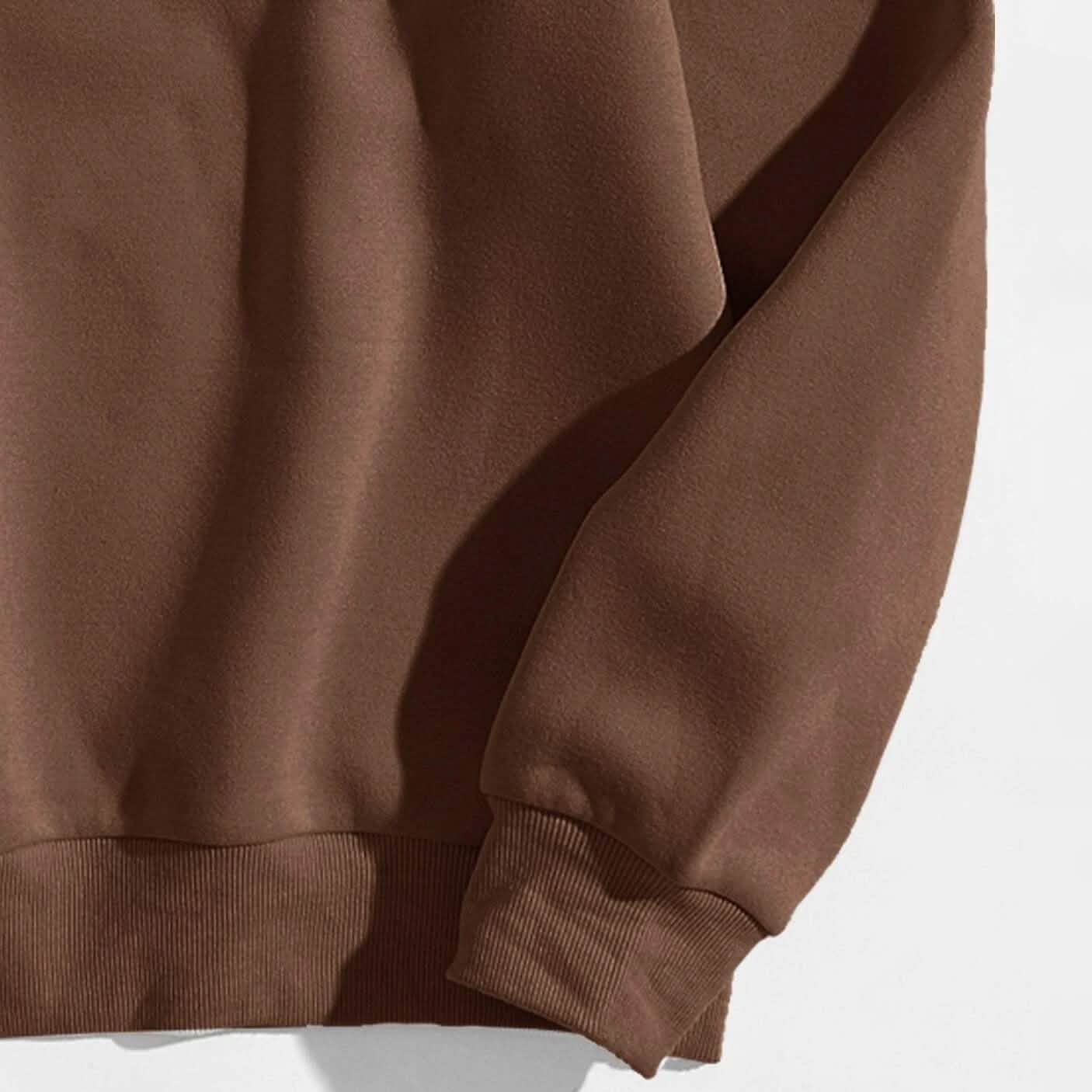 Sweat-shirt oversize à doublure thermique et motif de dessin animé