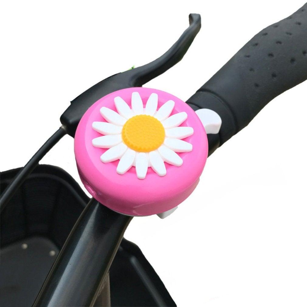 Dessin animé enfants drôle vélo cloche marguerite fleur klaxons vélo enfants filles garçon cyclisme alarme pour guidons alliage plastique cloche vélo cloche pour enfants vélo cloche pour enfants vélo cloche pour filles fleur enfants vélo klaxon accessoire