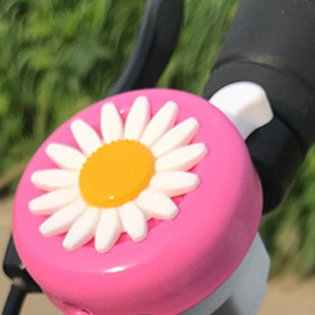 Dessin animé enfants drôle vélo cloche marguerite fleur klaxons vélo enfants filles garçon cyclisme alarme pour guidons alliage plastique cloche vélo cloche pour enfants vélo cloche pour enfants vélo cloche pour filles fleur enfants vélo klaxon accessoire