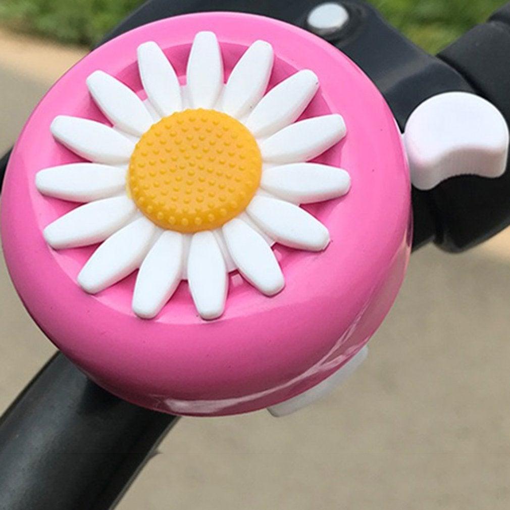 Dessin animé enfants drôle vélo cloche marguerite fleur klaxons vélo enfants filles garçon cyclisme alarme pour guidons alliage plastique cloche vélo cloche pour enfants vélo cloche pour enfants vélo cloche pour filles fleur enfants vélo klaxon accessoire
