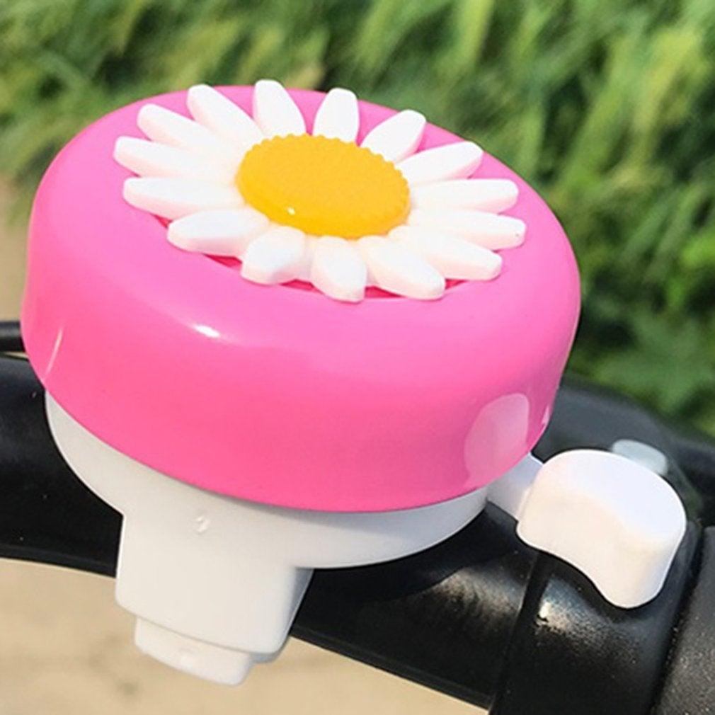 Dessin animé enfants drôle vélo cloche marguerite fleur klaxons vélo enfants filles garçon cyclisme alarme pour guidons alliage plastique cloche vélo cloche pour enfants vélo cloche pour enfants vélo cloche pour filles fleur enfants vélo klaxon accessoire