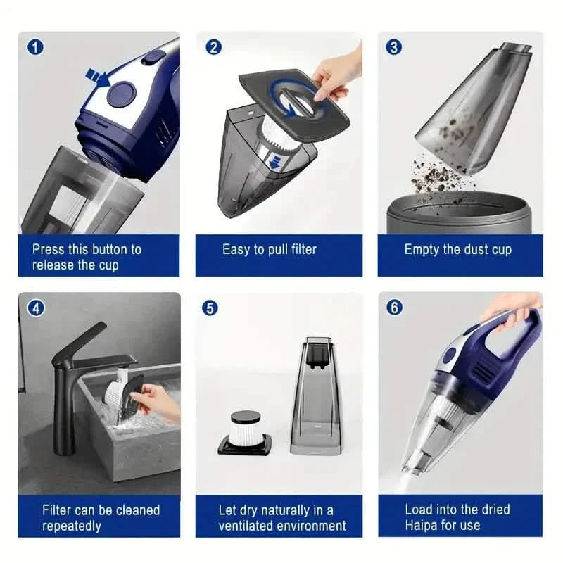 Aspirateur à main sans fil puissant CascadeVac
