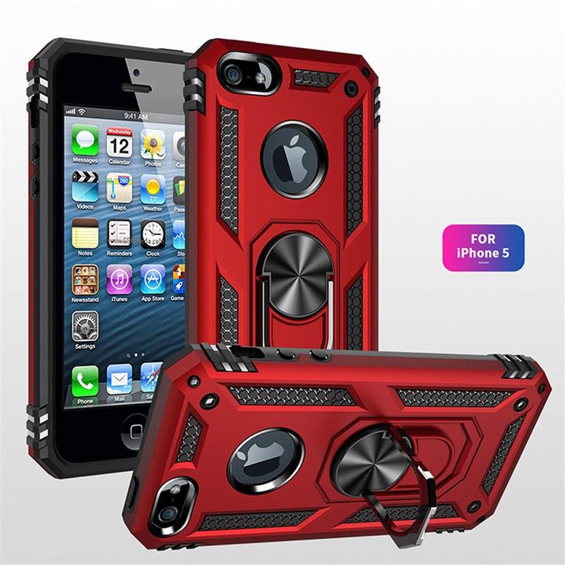 Coques avec anneau pour iPhone, coque rigide en silicone antichoc, fine et légère, pour iPhone 13 Pro Max, 12, 11, avec anneau magnétique pour iPhone, coque en silicone