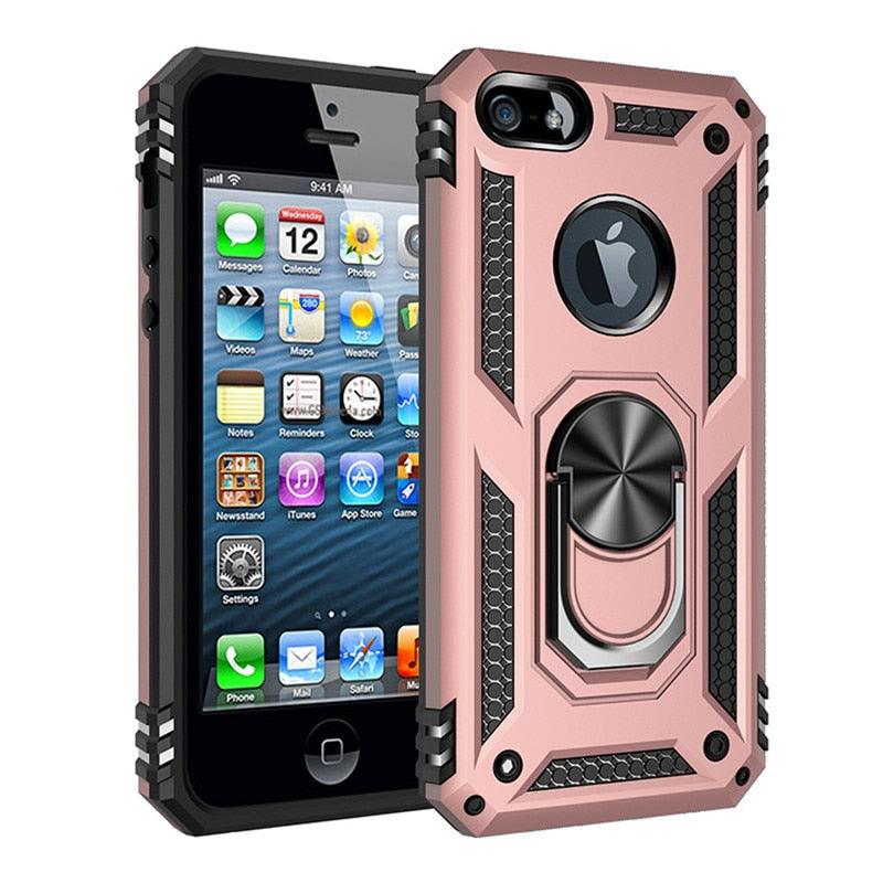 Coques avec anneau pour iPhone, coque rigide en silicone antichoc, fine et légère, pour iPhone 13 Pro Max, 12, 11, avec anneau magnétique pour iPhone, coque en silicone