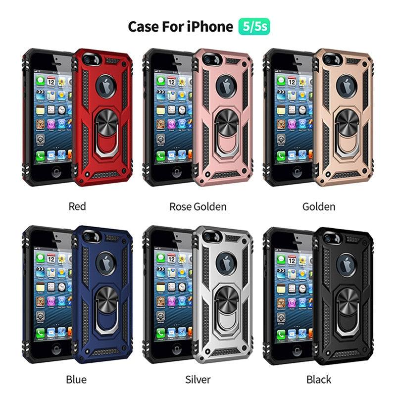 Coques avec anneau pour iPhone, coque rigide en silicone antichoc, fine et légère, pour iPhone 13 Pro Max, 12, 11, avec anneau magnétique pour iPhone, coque en silicone
