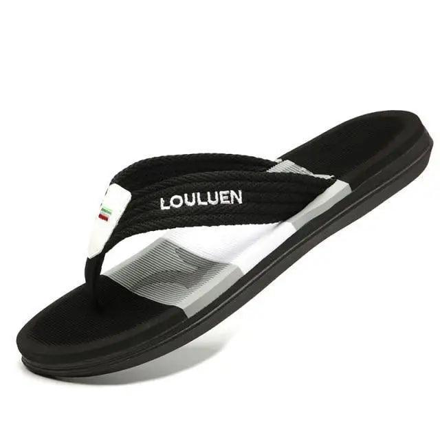 Hommes Décontractés Tongs Bleues d'Été Tongs pour Hommes de Haute Qualité Chaussons de Plage Respirants Tongs Extérieures Design Simple et Cool Sandales de Marche Confortables