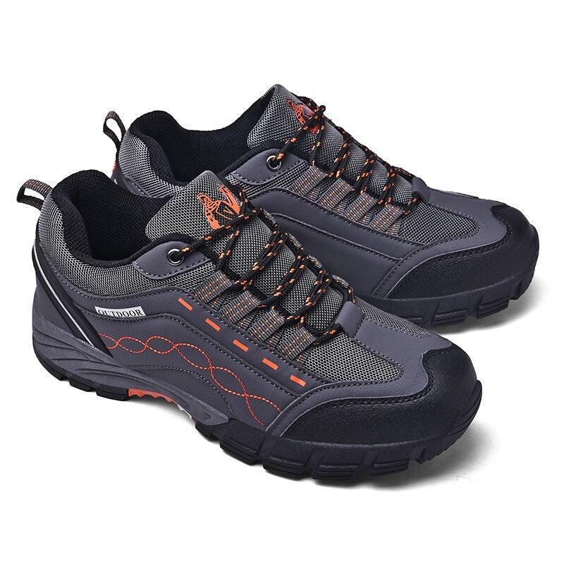 Chaussures Hommes Décontractées Plein Air Plates Durables Automne Hiver Classique Cuir Sport Bottes Basses Chaussures de Marche en Cuir Légères Respirantes Modernes Pour La Marche