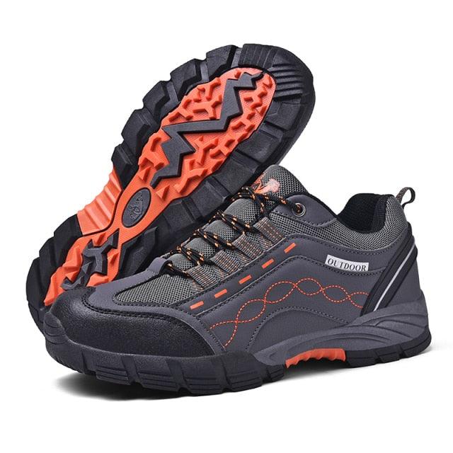 Chaussures Hommes Décontractées Plein Air Plates Durables Automne Hiver Classique Cuir Sport Bottes Basses Chaussures de Marche en Cuir Légères Respirantes Modernes Pour La Marche