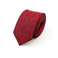 Cravate Homme Skinny Décontractée Tendance Polyester Confortable Rayée Cravate Business Design Slim Formelle Bureau Pour Hommes