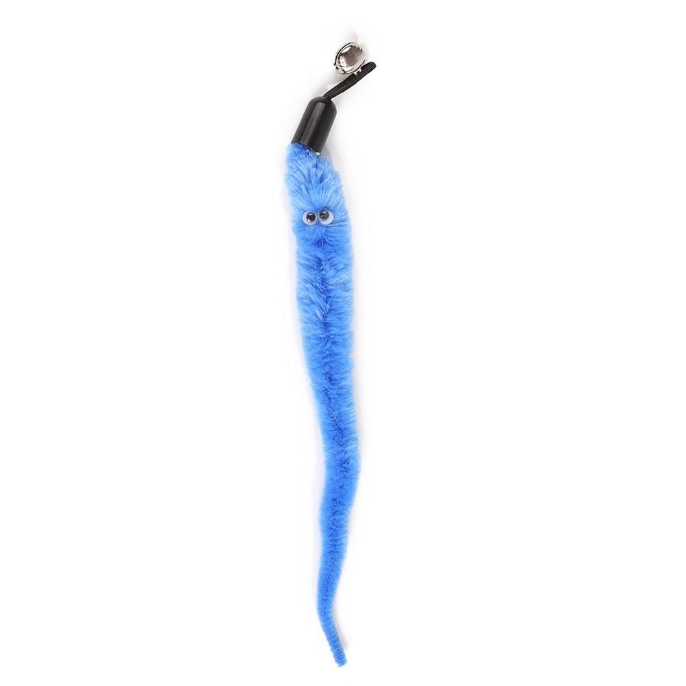 Lot de jouets à plume pour chat, baguette teaser pour chatons, pour amuser et faire faire de l'exercice aux chats, jouets interactifs sans la canne, baguette rétractable et recharges de plumes, jouets pour chat d'intérieur