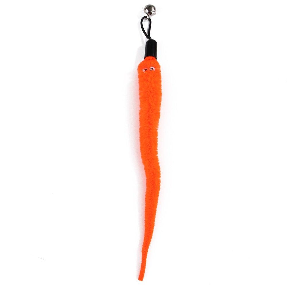 Lot de jouets à plume pour chat, baguette teaser pour chatons, pour amuser et faire faire de l'exercice aux chats, jouets interactifs sans la canne, baguette rétractable et recharges de plumes, jouets pour chat d'intérieur