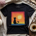 T-shirt en granny square Chat