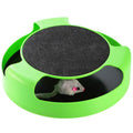 Jouet interactif pour chat avec griffoir et souris tournante