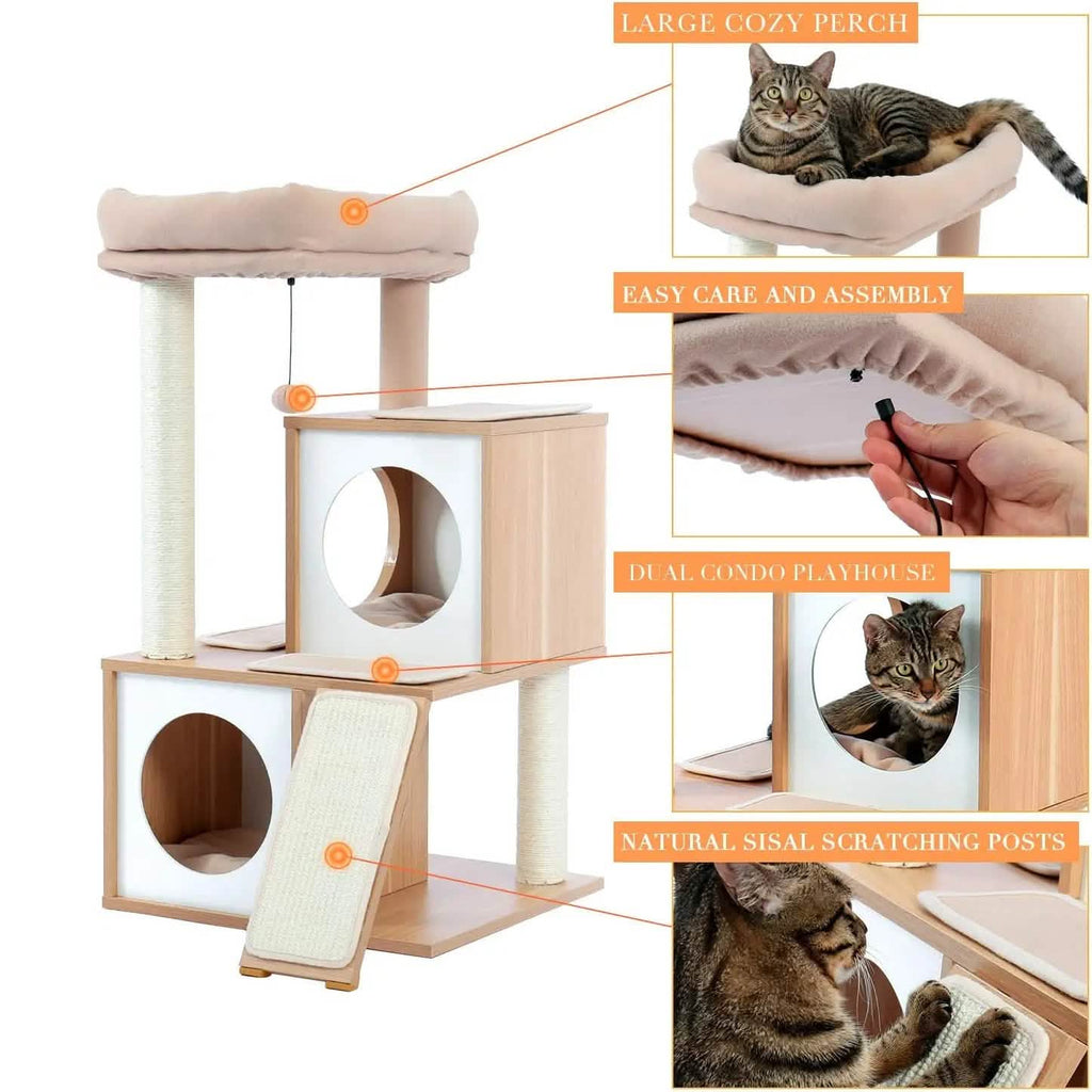 Arbre à chat de luxe 86 cm