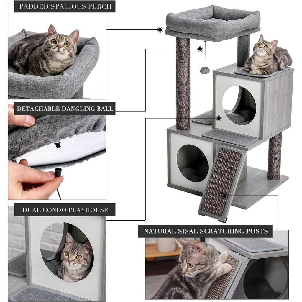 Arbre à chat de luxe 86 cm