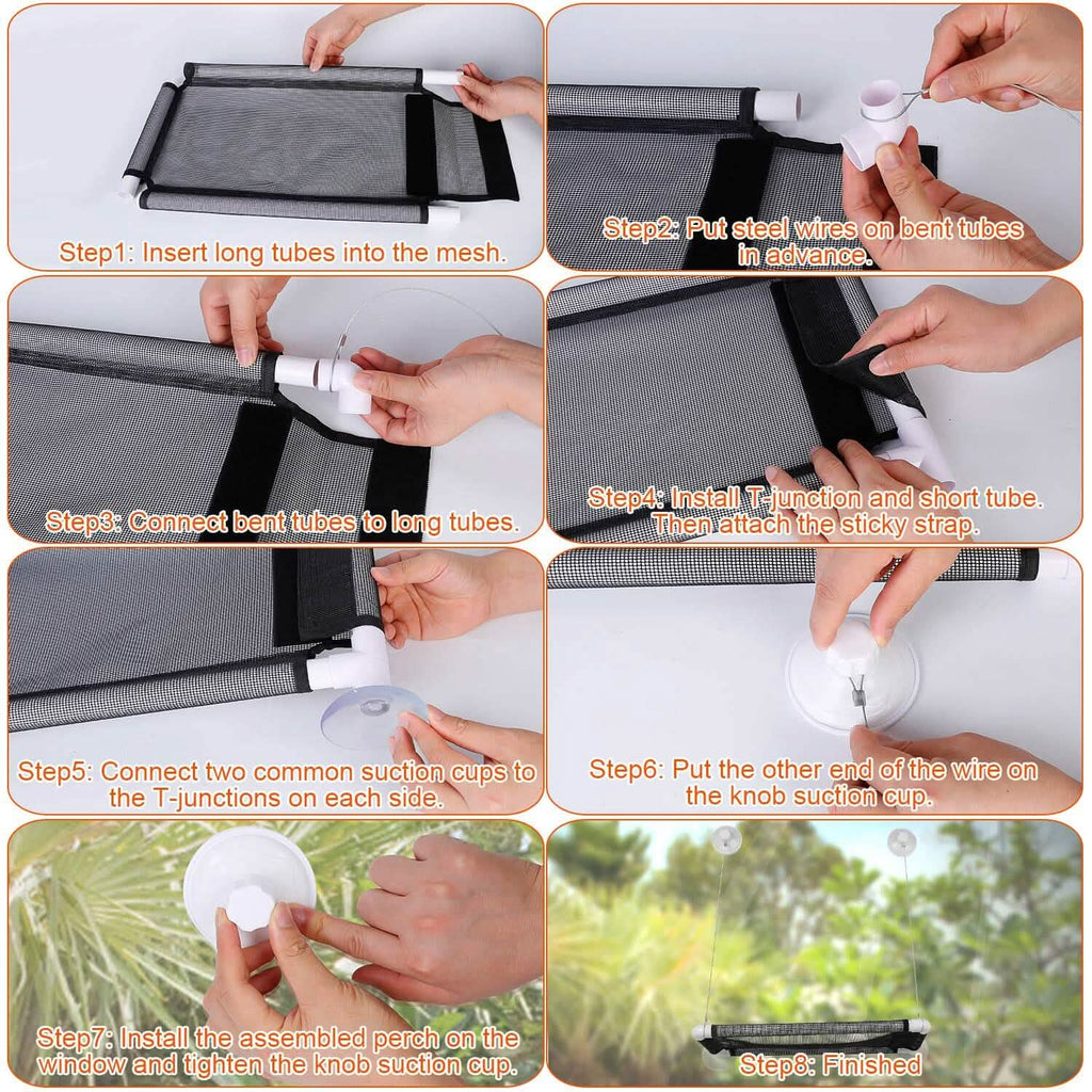 Perchoir de fenêtre pour chat, hamac de fenêtre pour chat