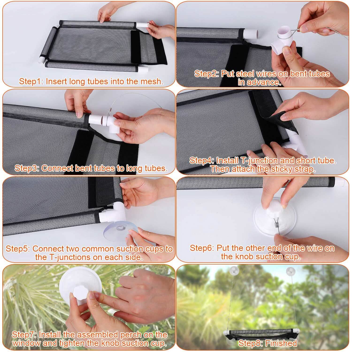 Perchoir de fenêtre pour chat, hamac de fenêtre pour chat