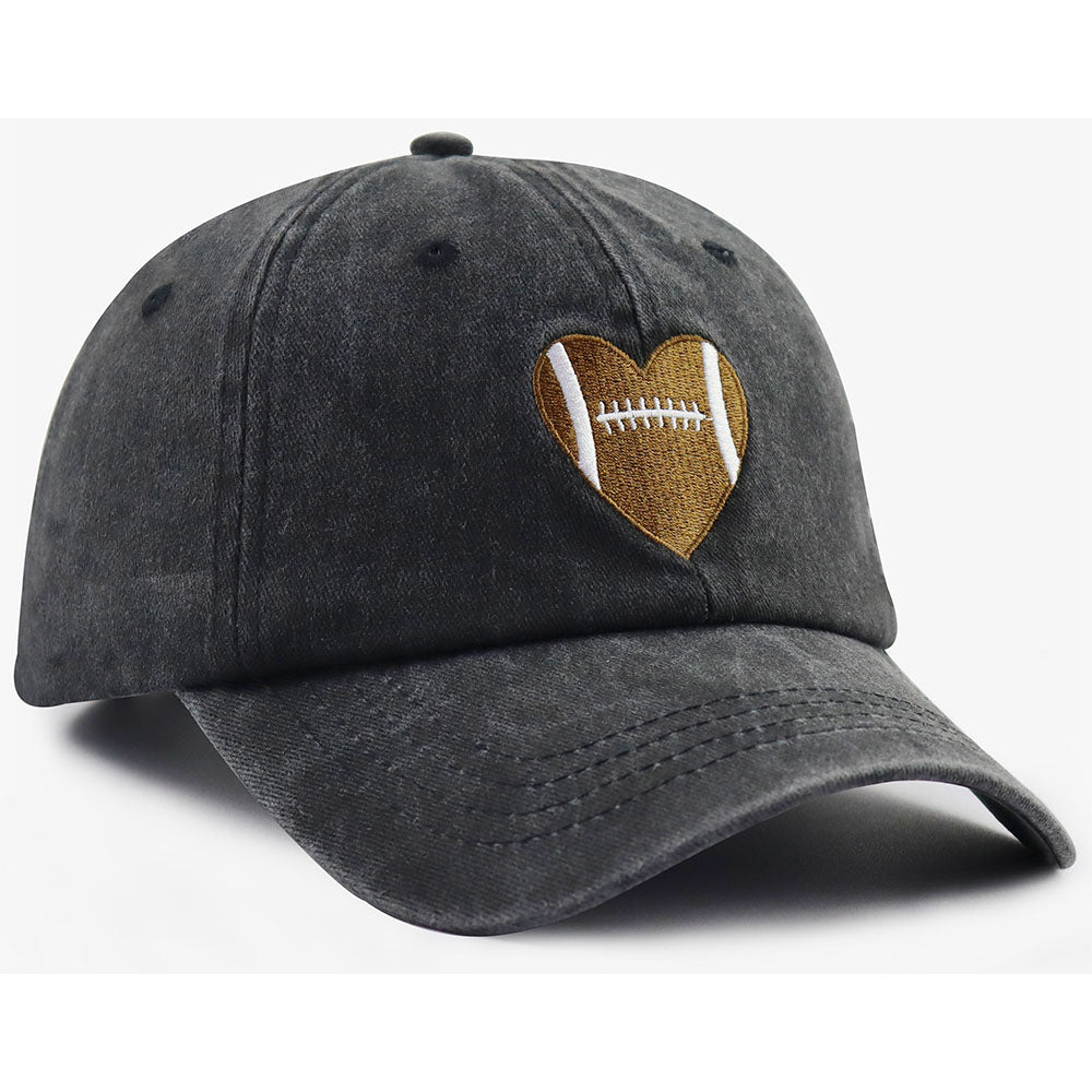 Casquette de baseball Football Heart — Cadeaux pour femmes et hommes