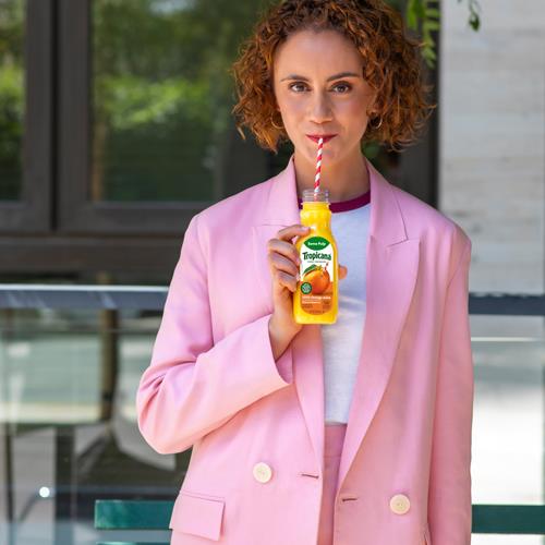 Tropicana Pure Premium 100 % Pur Jus d'Orange Original, Légèrement Pulpeux, Format Individuel, Bouteille de 325 ml
