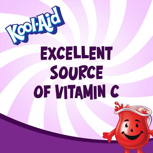Mélange pour boisson rafraîchissante en poudre Kool-Aid au sucre, saveur raisin, en boîte de 538 g